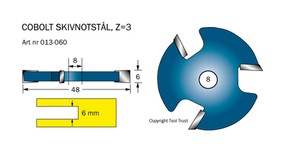 Cobolt Notskiva 60 mm D=48 Z=3