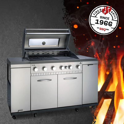 Landmann Rexon 6.1 CooK Gasolgrill 6-brännare Rostfritt