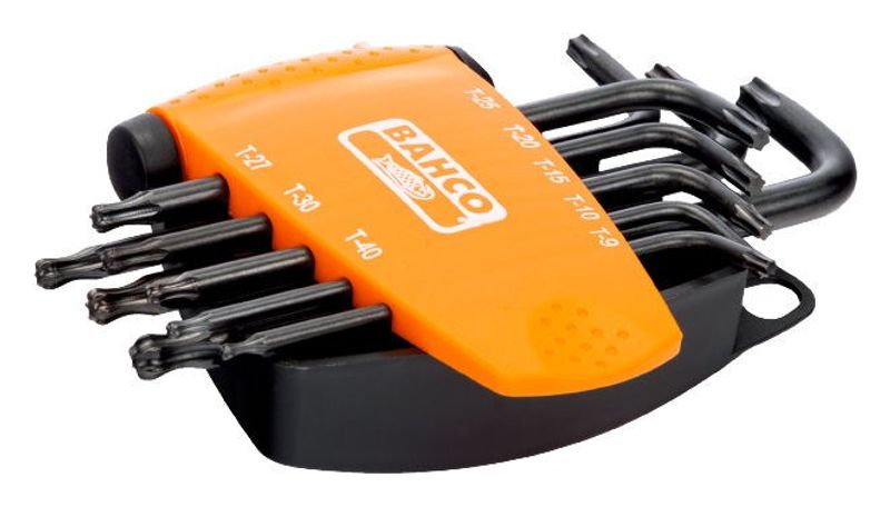 Bahco BE-9675 Torxnyckelsats med kula T9-40 8-delar