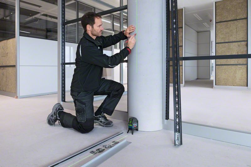 Bosch GCL 2-15 G +RM1+BM3 Kors-/Linjelaser Grön (Inkl väska)