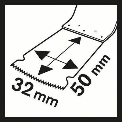 Bosch AIZ 32 EPC Multisågblad 32x50mm 1-P STARLOCK BIM