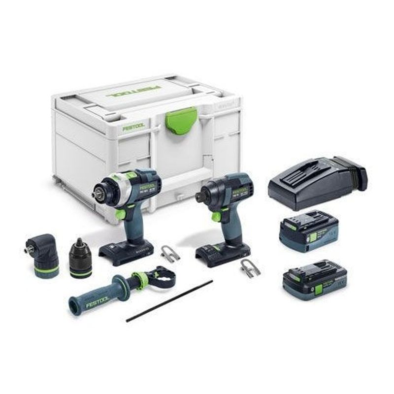 Festool TID 18 5,0/4,0-Set TPC 18/4 Skruvdragarpaket 18V (1x5,0ah + 1x4,0ah)