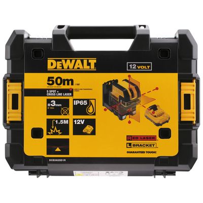 DeWalt DCE0825D1R Korslaser Röd 10,8V