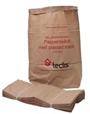 Sopsäck Papp/Plast 125L 25st/bunt 75x100x25cm 100G