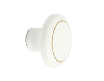Habo Knopp James Porslin Vit SB
