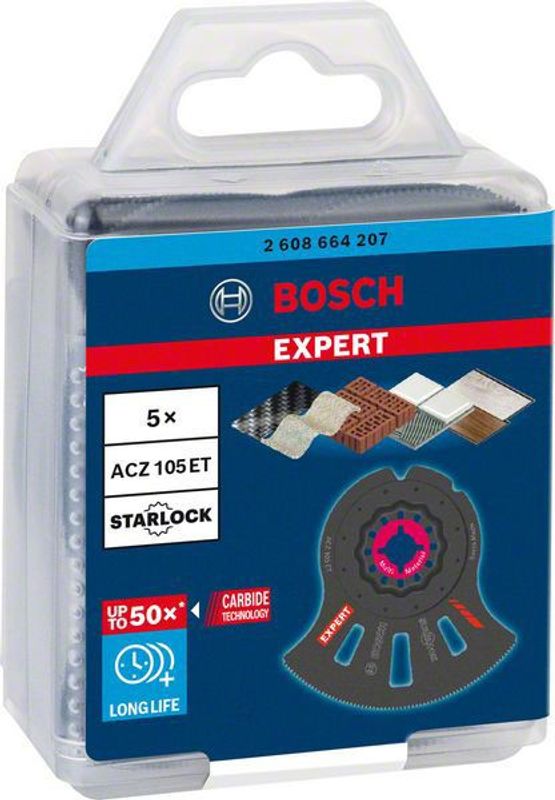 Bosch Expert MultiMaterial Segment Blade (Expert MultiMaterial segmentblad) ACZ 105 ET blad för multiverktyg 5st