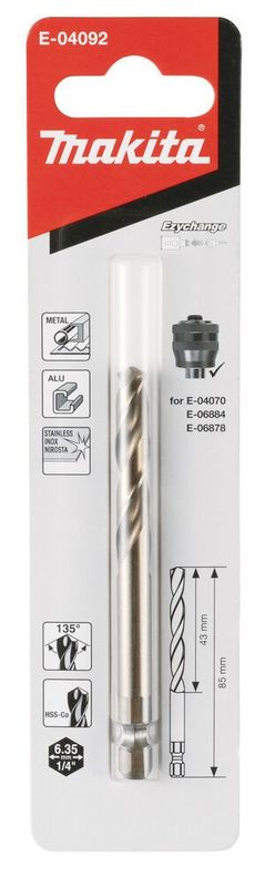Makita E-04092 Pilotborr HSS-Co, 7,15 x 85 mm