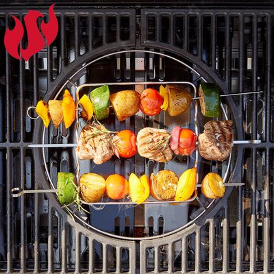 Landmann Modulus grillspettsrack 5 spett i rostfritt