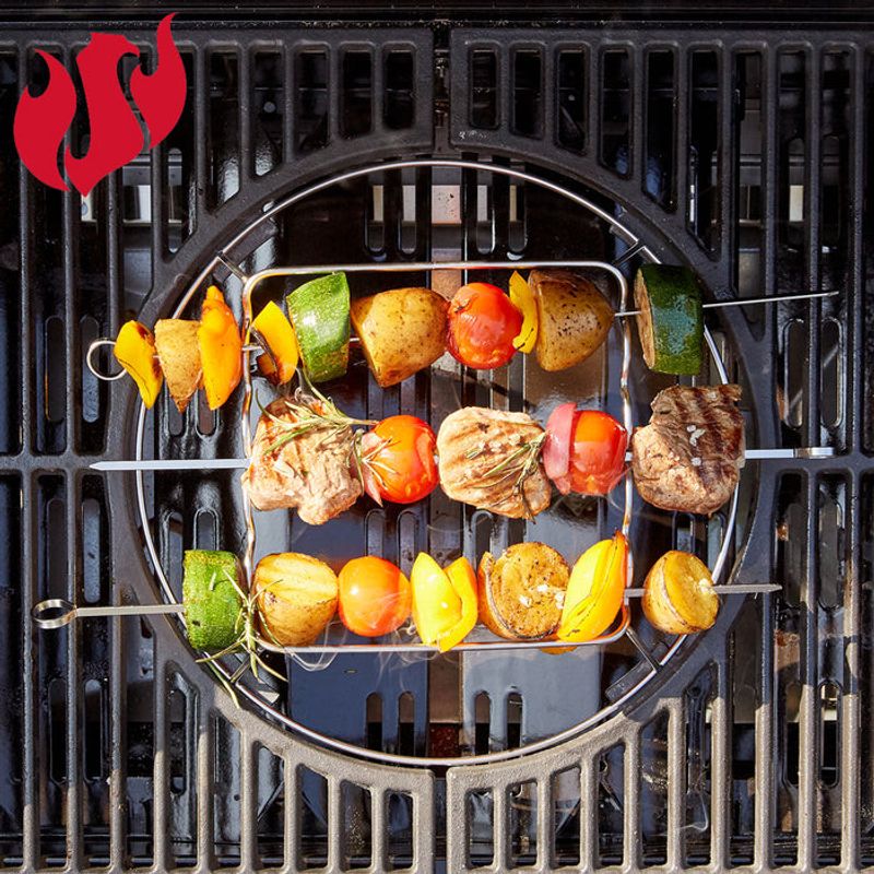 Landmann Modulus grillspettsrack 5 spett i rostfritt