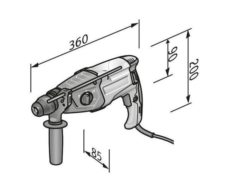 Flex Borrhammare CHE2-28R SDS-Plus