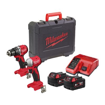 Milwaukee M18 BLCPP2A-502C Combokit Powerpack (2x5,0ah)