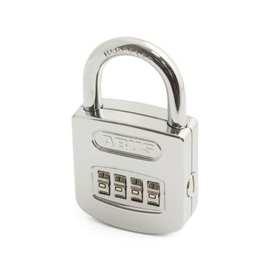 Abus Kombinationshänglås 160/50 C - Högblank Kromfinish