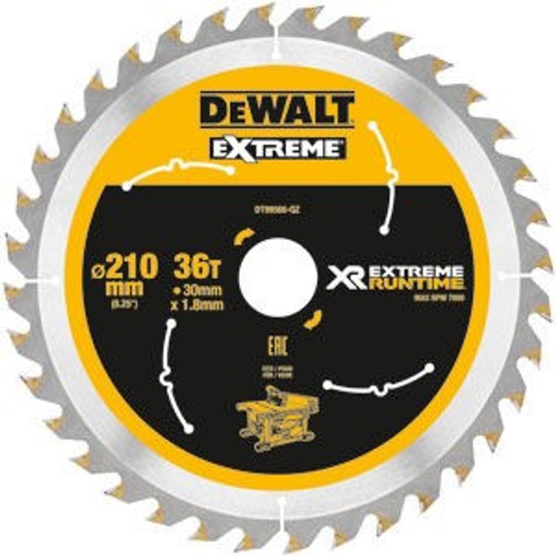 DeWalt DT99566 Sågklinga 210mm 36T (Universal)