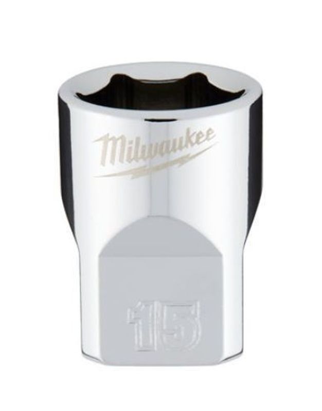 Milwaukee Hylsa 3/8" Kort 15mm
