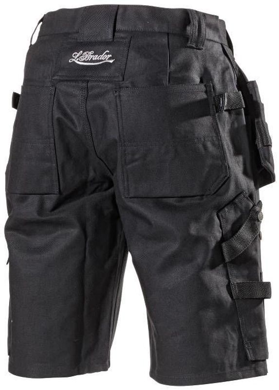 L.Brador 111B Arbetsshorts Bomull Cordura Svart Stl 50