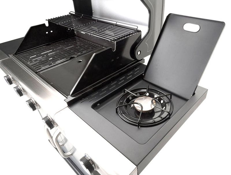 Landmann Triton 4.1 cooK gasolgrill med kokplatta 3,5 kW Rostfritt 4-brännare