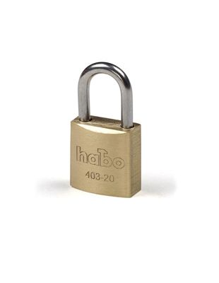 Habo Hänglås 403-20 Mässing SB