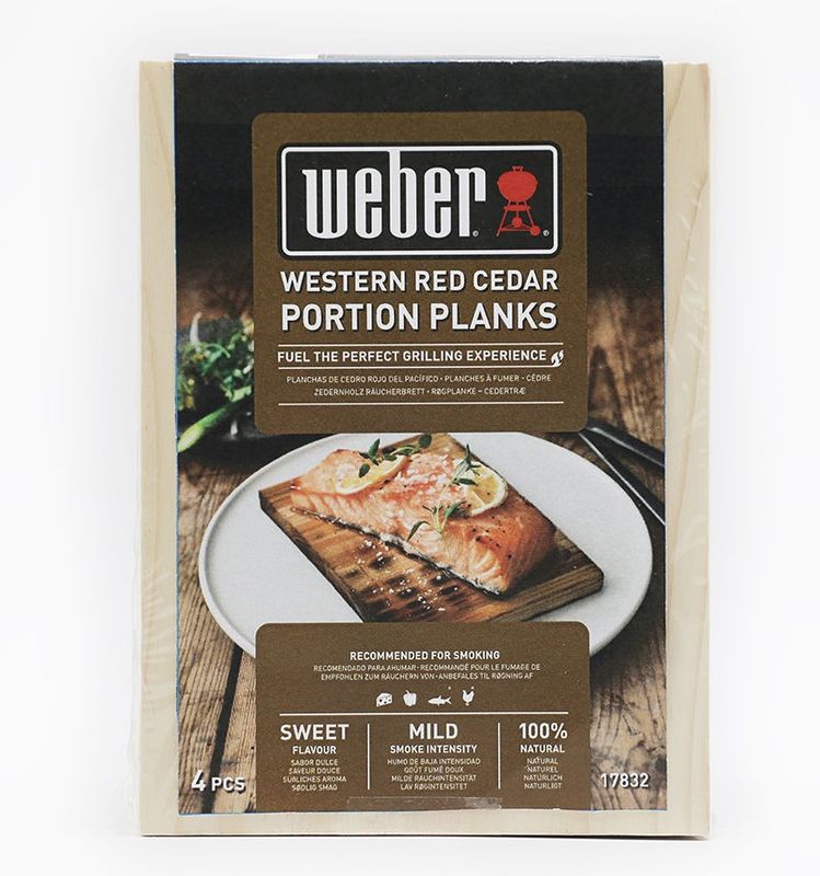 Weber 17832 Rökplanka Cederträ Portionsstorlek 4-P