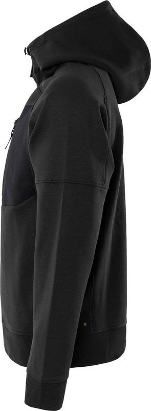 Fristads 7831 GKI Sweatshirt-jacka med huva Svart