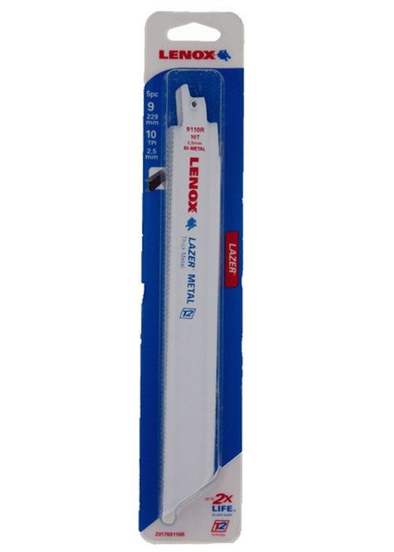 Lenox 9110R Tigersågblad 225mm 5-P (Armeringsstål,Stål,Svartjärn)