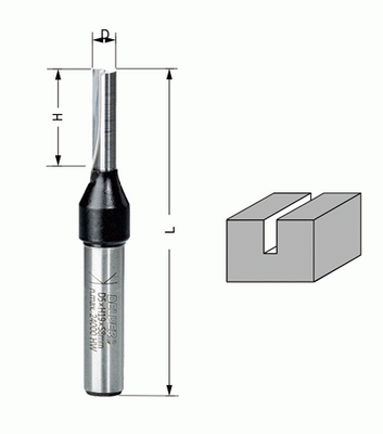 Delver Bottenskärande Notfräs 4×15×58 S=8