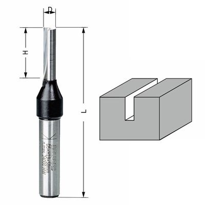 Delver Bottenskärande Notfräs 6×20×65 S=8