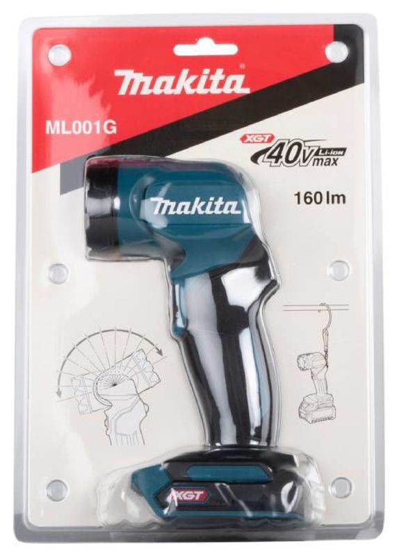 Makita ML001G Ficklampa XGT® 40V 160 lumen (utan batteri)