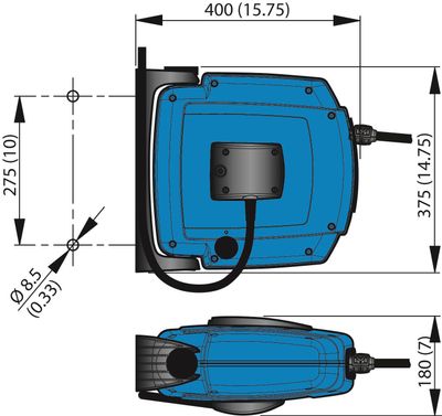 Nederman Slangupprullare H30-12 Meter (30800230)