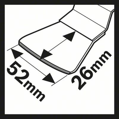 Bosch ATZ 52 SC Skrapa STARLOCK HCS 52x26mm (1-P)