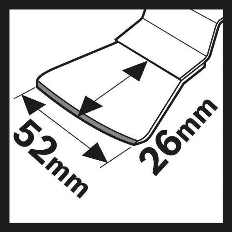 Bosch ATZ 52 SC Skrapa STARLOCK HCS 52x26mm (1-P)
