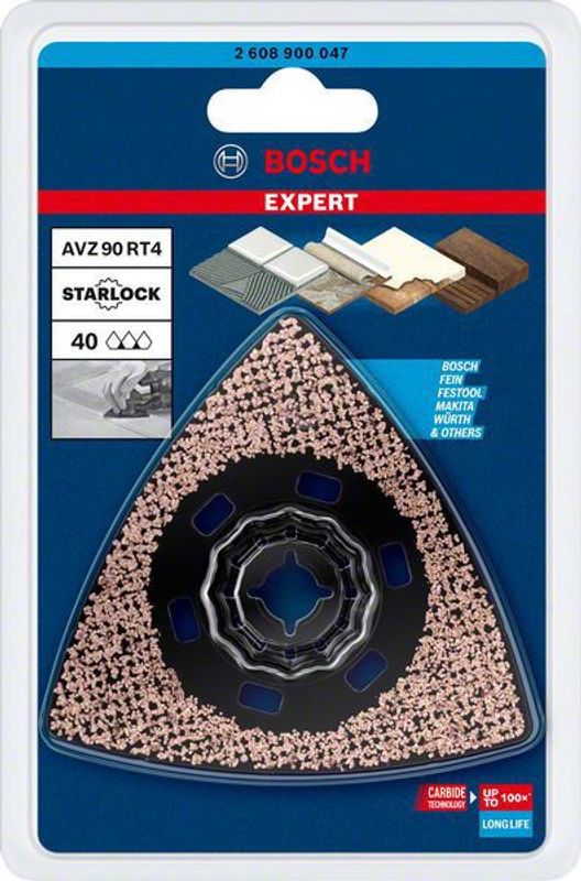 Bosch Expert Sanding Plate (Expert slipplatta) AVZ 90 RT4 blad för multiverktyg 90 mm