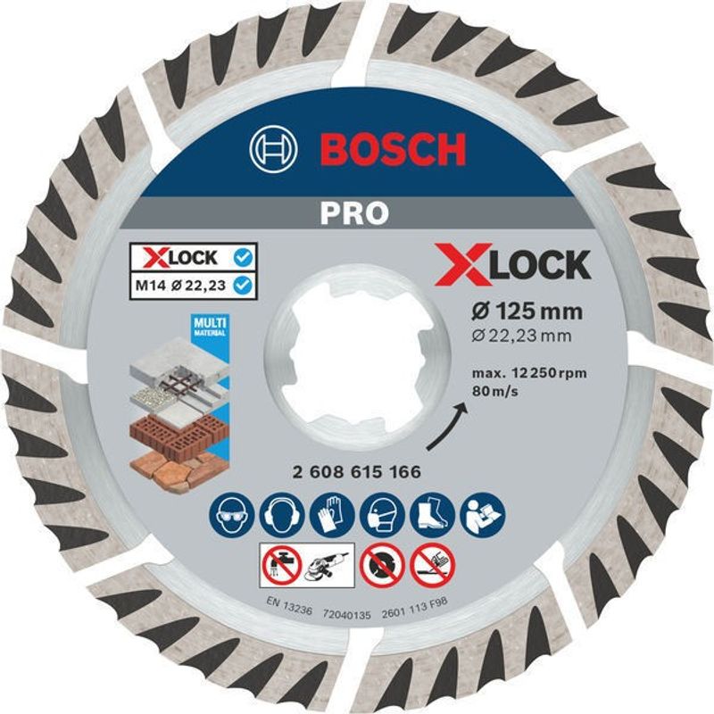 Bosch X-LOCK Diamantkapskiva Unviersal STD 125mm