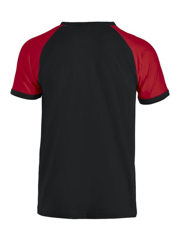 Clique Raglan-T Svart/Röd