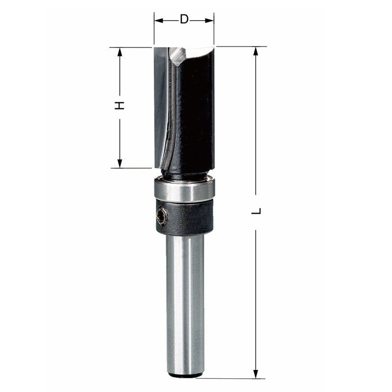 Delver Bottenskärande Mallfräs 12.7×45×90 S=8