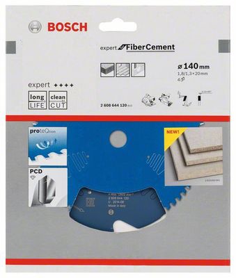 Bosch Cirkelsågsklinga 165x20x2,2mm 4T EXPERT FOR FIBER CEMENT