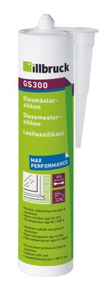 Tremco illbruck Glasmästarsilikon GS300 Trans 0,31L (endast hela 12-pack)