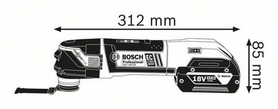 Bosch GOP 18V-28 V-EC Multimaskin STARLOCK 18V (2x5,0ah)