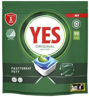 Yes Original All in One Diskmaskinstabletter - 99st
