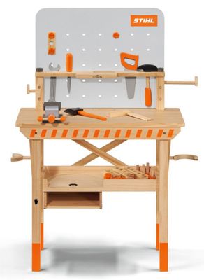 STIHL Arbetsbänk för Barn – FSC-certifierad med Träverktyg