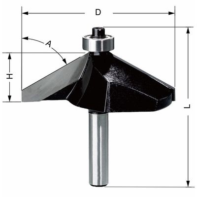 Delver Fasfräs 61.5×15×63 60° S=8