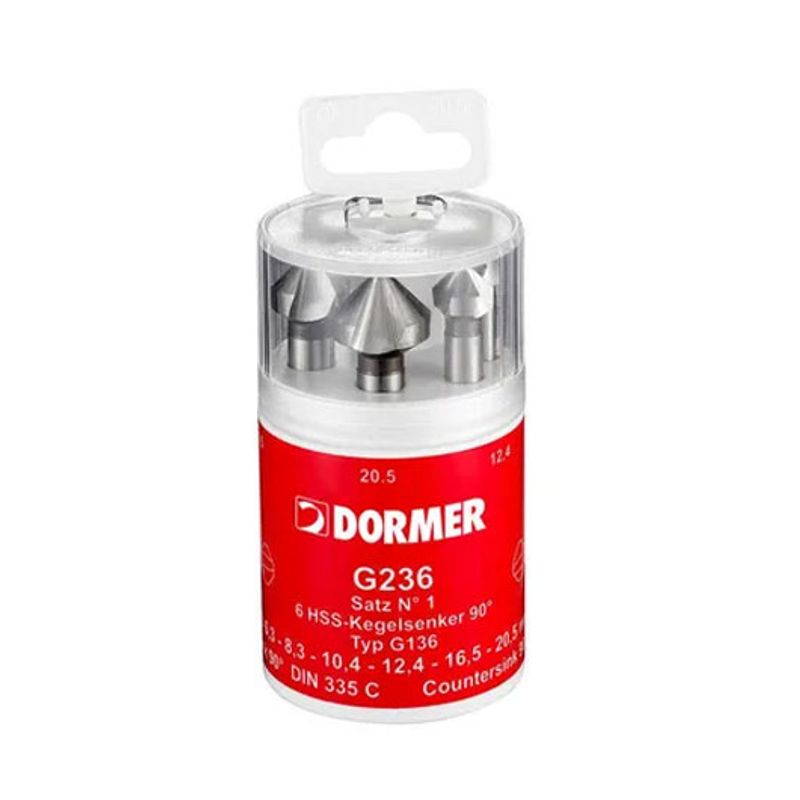 Dormer G2361 Försänkarsats 6-delar HSS 6,3-20,5mm