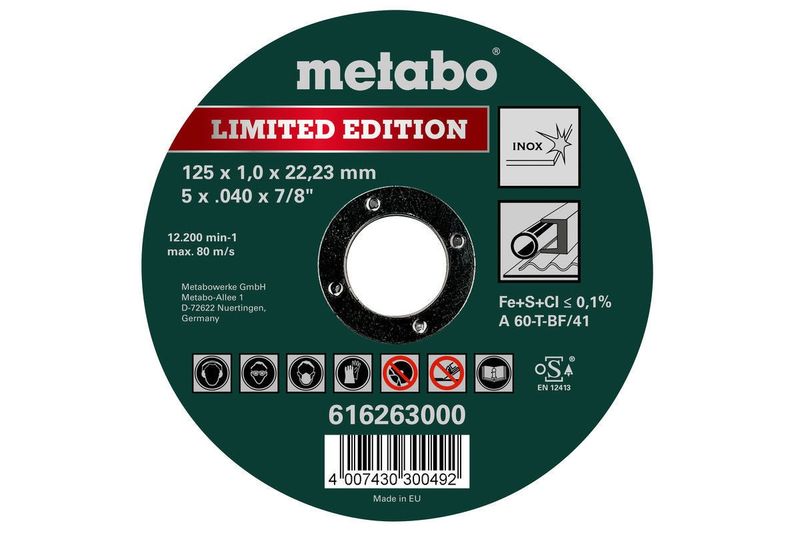 Metabo Kapskiva 125mm Metall/Rostfritt (1-P)