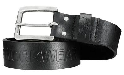 Snickers 9034 Bälte Läder Svart 90-130cm