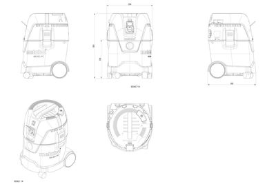 Metabo ASA 25 L PC Dammsugare (20l)
