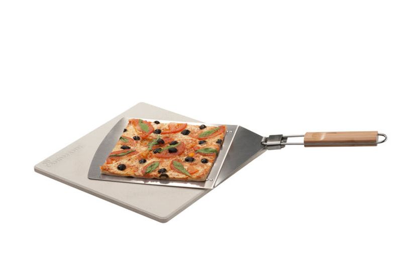 Landmann pizzaset pizzasten 32x32 cm med pizzaspade