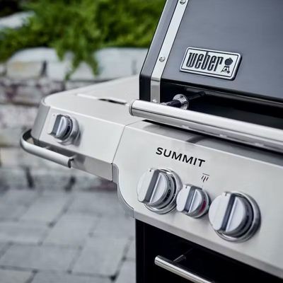 Weber Summit FS38 E gasolgrill 5-brännare Svart