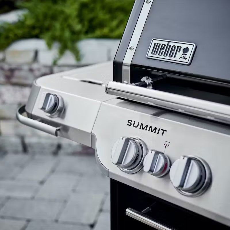 Weber Summit FS38 E gasolgrill 5-brännare Svart