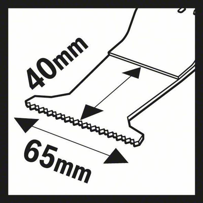 Bosch AII 65 APB Sågblad STARLOCK 65x40mm BIM (10-P)