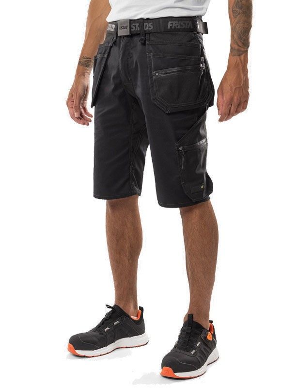 Fristads Hantverkarshorts stretch 2902 GWM Svart för Sommarbruk