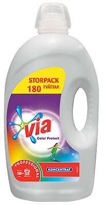 Via Professional Color – Flytande kulörtvättmedel 4,32l